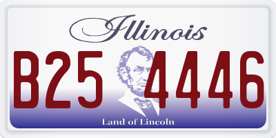 IL license plate B254446