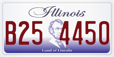 IL license plate B254450