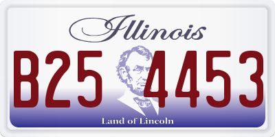 IL license plate B254453
