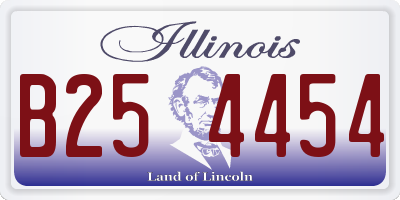 IL license plate B254454