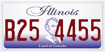 IL license plate B254455
