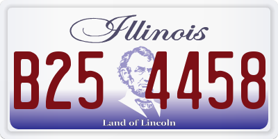 IL license plate B254458