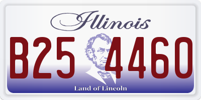 IL license plate B254460