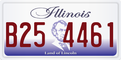 IL license plate B254461
