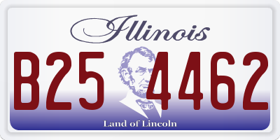 IL license plate B254462