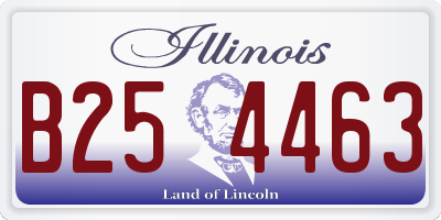 IL license plate B254463