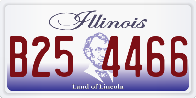 IL license plate B254466
