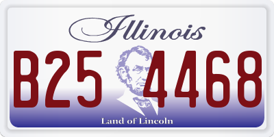 IL license plate B254468