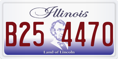 IL license plate B254470