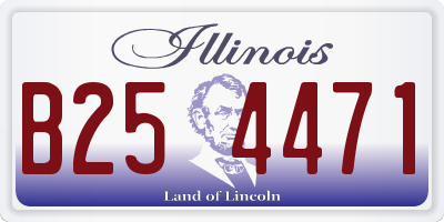 IL license plate B254471