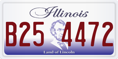 IL license plate B254472