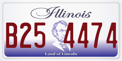 IL license plate B254474
