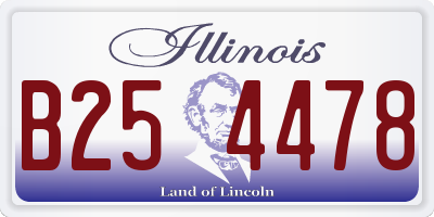 IL license plate B254478