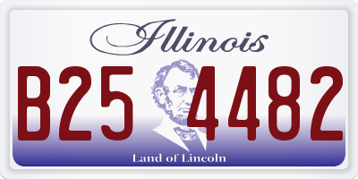 IL license plate B254482