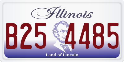 IL license plate B254485