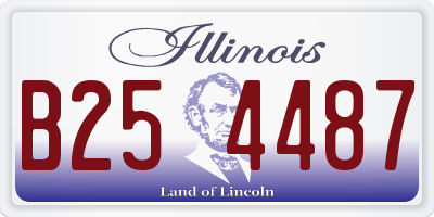 IL license plate B254487