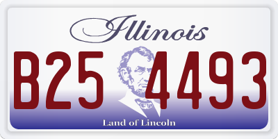 IL license plate B254493