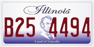 IL license plate B254494