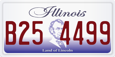 IL license plate B254499
