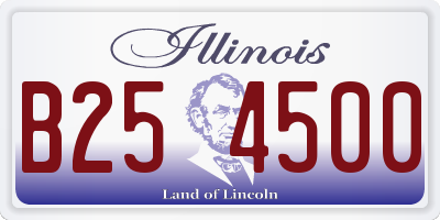 IL license plate B254500
