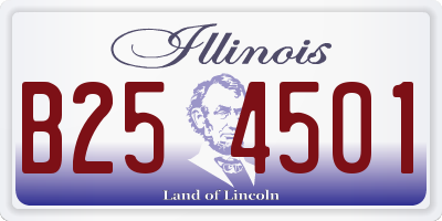 IL license plate B254501