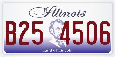IL license plate B254506