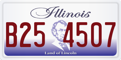 IL license plate B254507