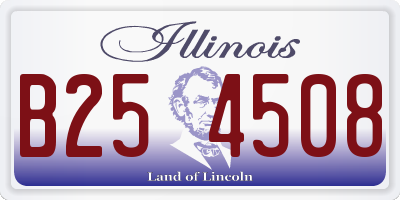 IL license plate B254508