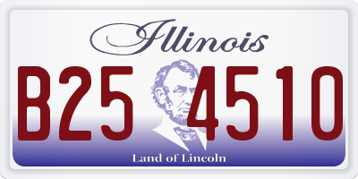 IL license plate B254510