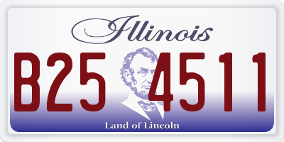 IL license plate B254511