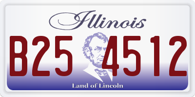 IL license plate B254512
