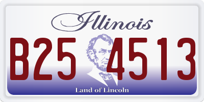 IL license plate B254513