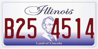 IL license plate B254514