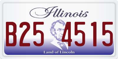 IL license plate B254515