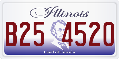 IL license plate B254520