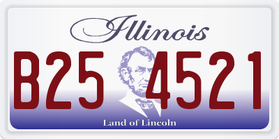 IL license plate B254521