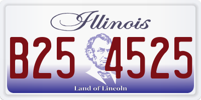 IL license plate B254525