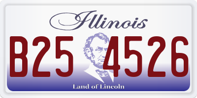 IL license plate B254526