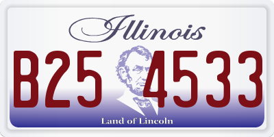IL license plate B254533
