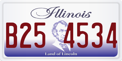 IL license plate B254534