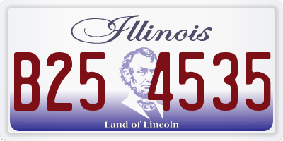 IL license plate B254535