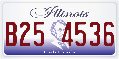 IL license plate B254536