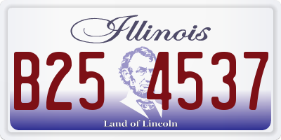 IL license plate B254537