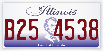 IL license plate B254538