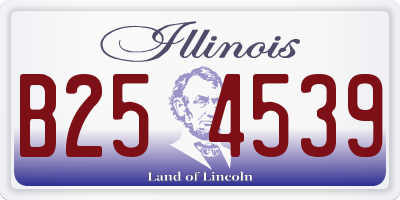 IL license plate B254539