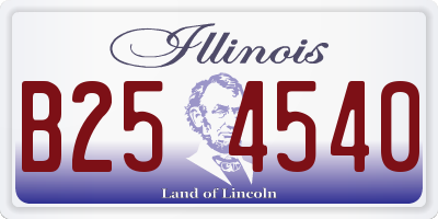 IL license plate B254540