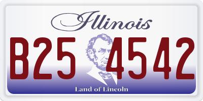 IL license plate B254542