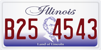 IL license plate B254543