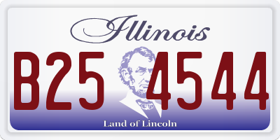 IL license plate B254544