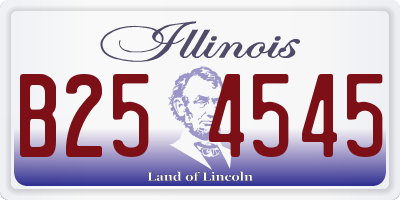 IL license plate B254545
